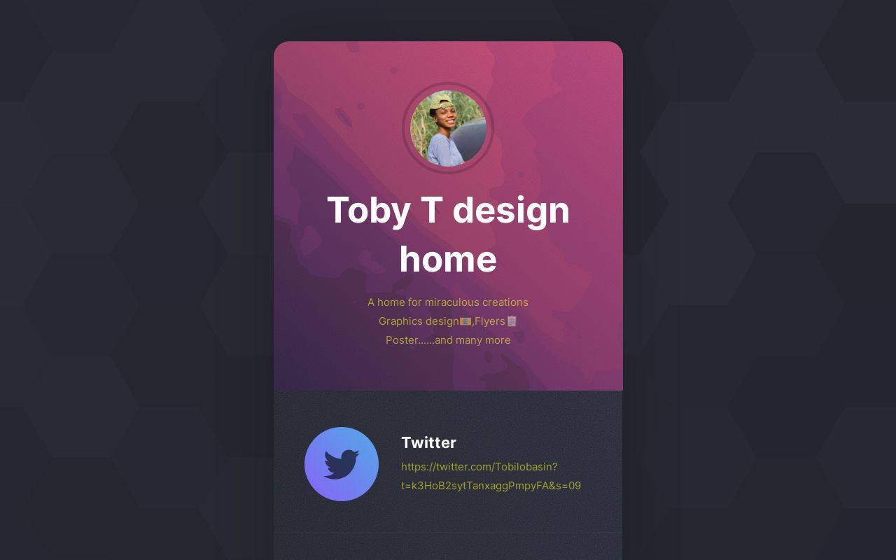 Carrd profile picture for @tobiloba